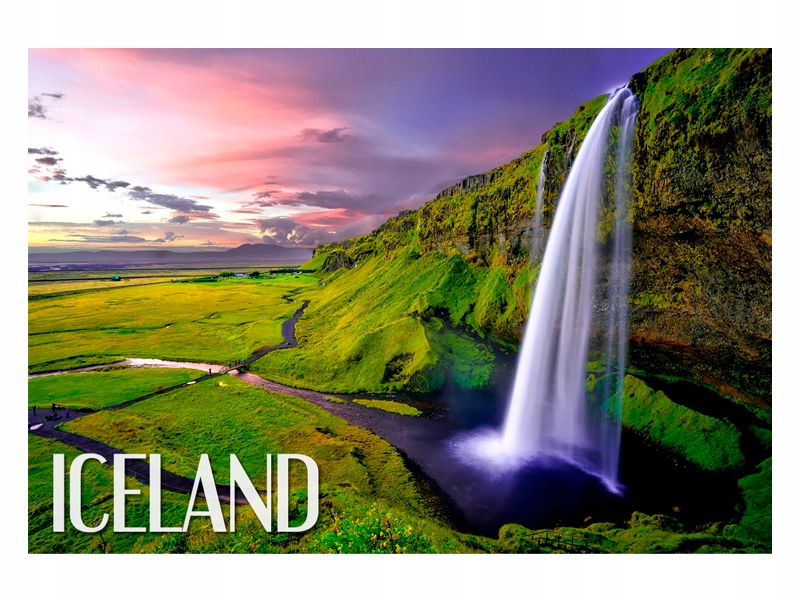 ISLANDIA - Seljalandsfoss - Magnes na lodówkę