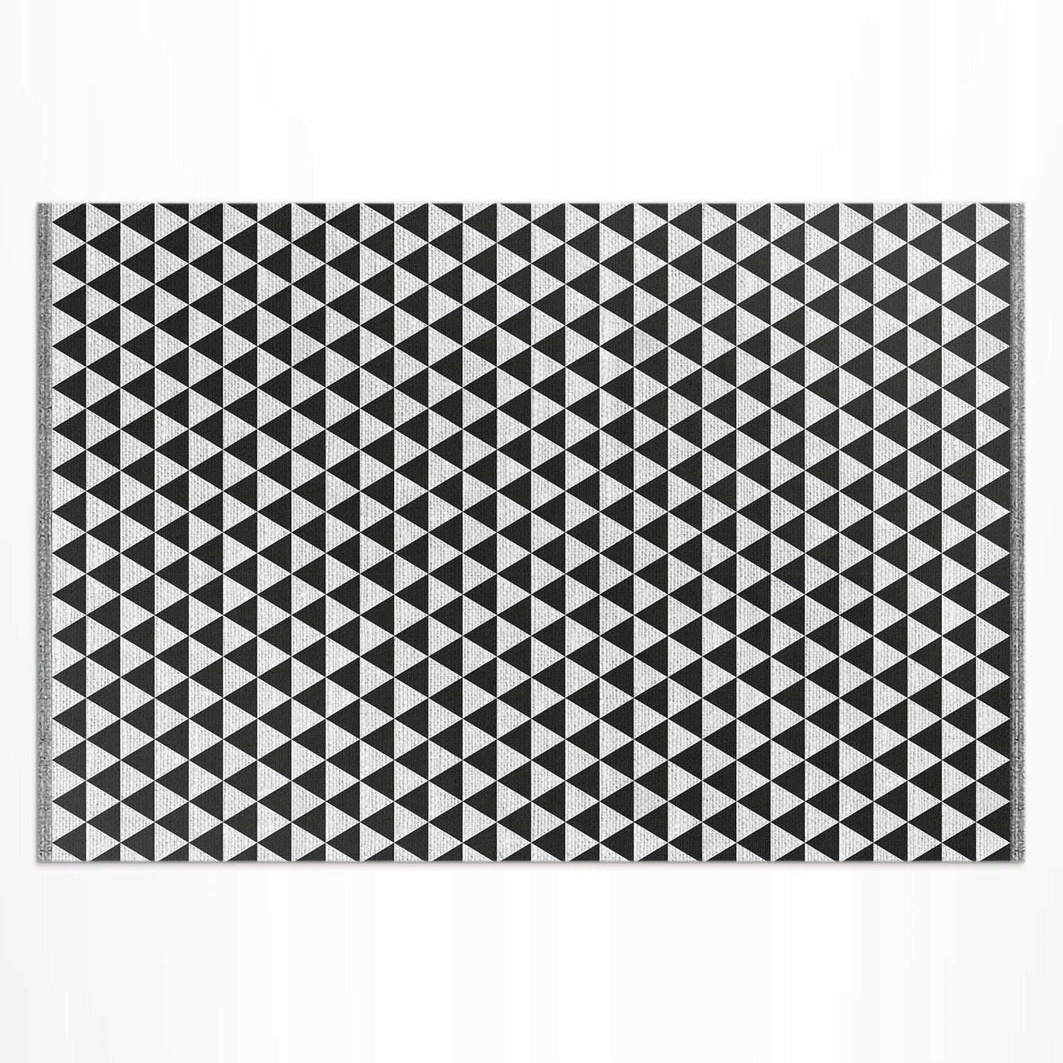 Vinylový Koberec Patio Geometrický vzor trojúhelníky imitace tkaniny 120 x 180 cm