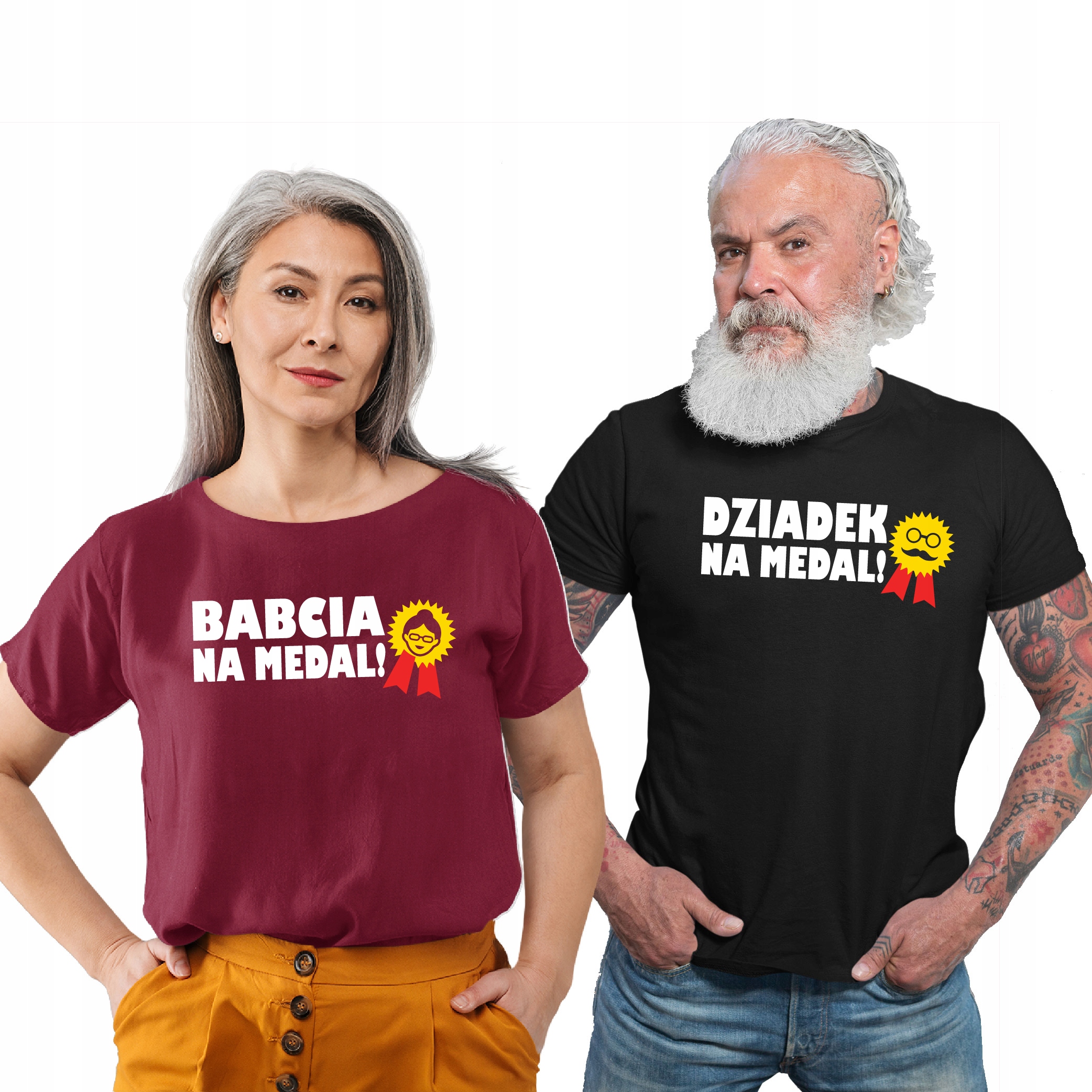 

Zestaw Koszulki Dziadkowie Na Medal Dzień Babci