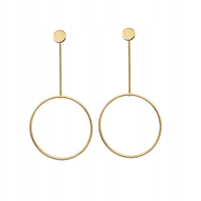 

Kolczyki Długie Wiszące Koła Sztyft