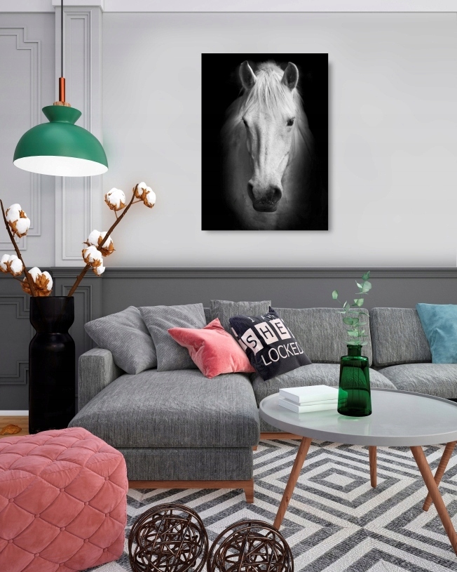 KOŃ czarno-biały plakat A1 59,4x84cm #198 Marka KMBpress