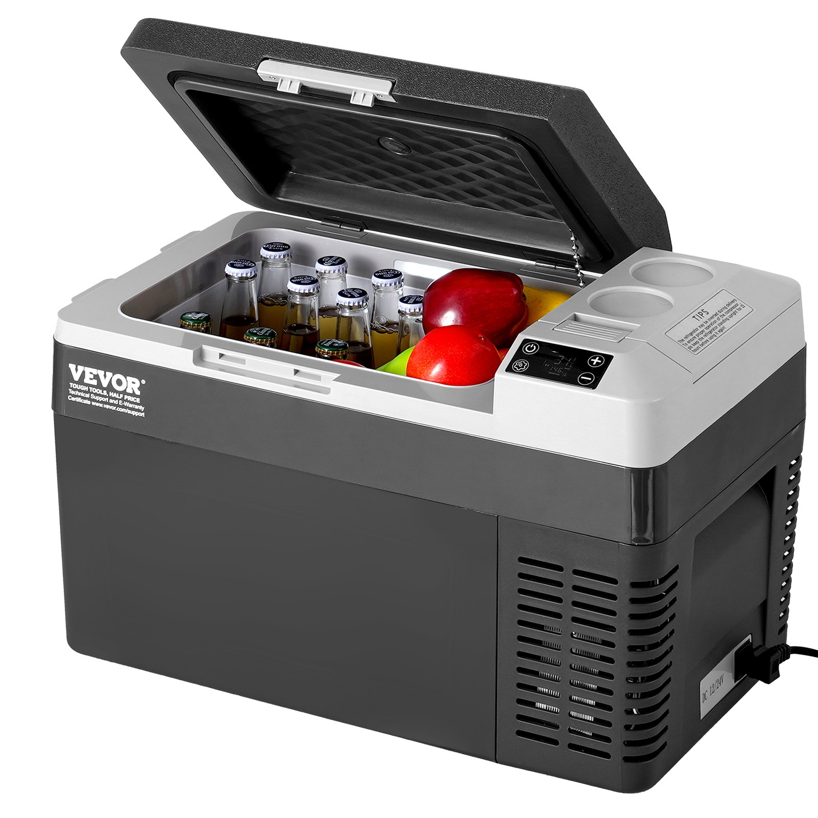 Przenośna lodówka samochodowa 25L z funkcją wytwarzania lodu 60 W