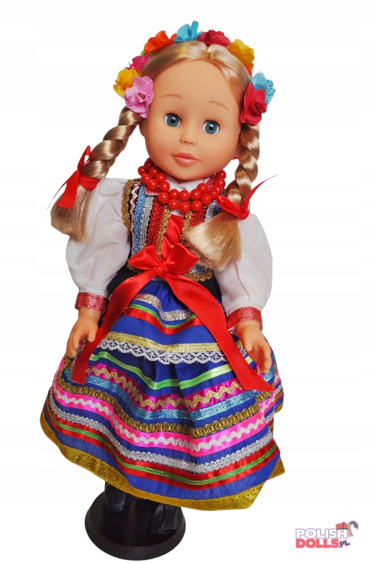 Panenka Lublinianka 45 cm tmavě modrá kurýr bonus