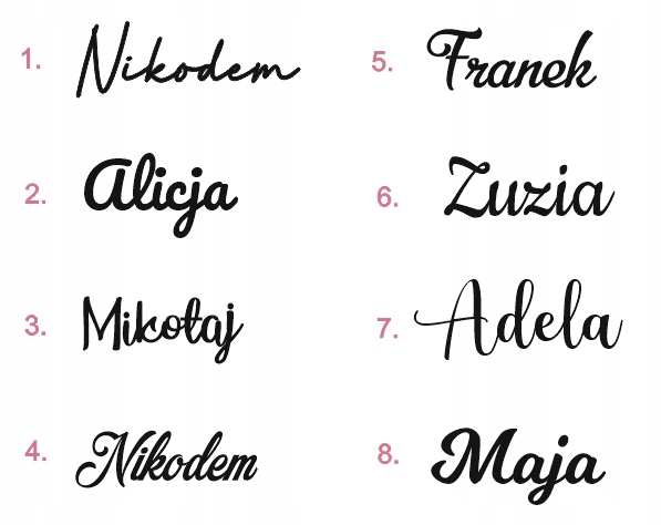 Napis na ścianę imię dekoracja 3D drewniany 40cm dekor ścienny dla dziecka Marka inna marka