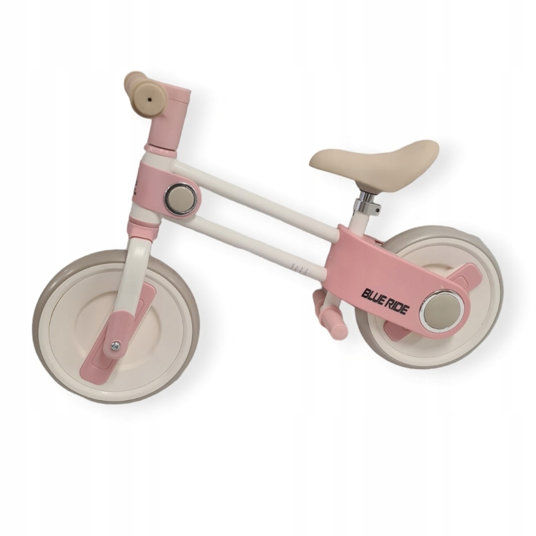 Rower biegowy Lila w kolorze różowym z brązowymi akcentami 10 cali