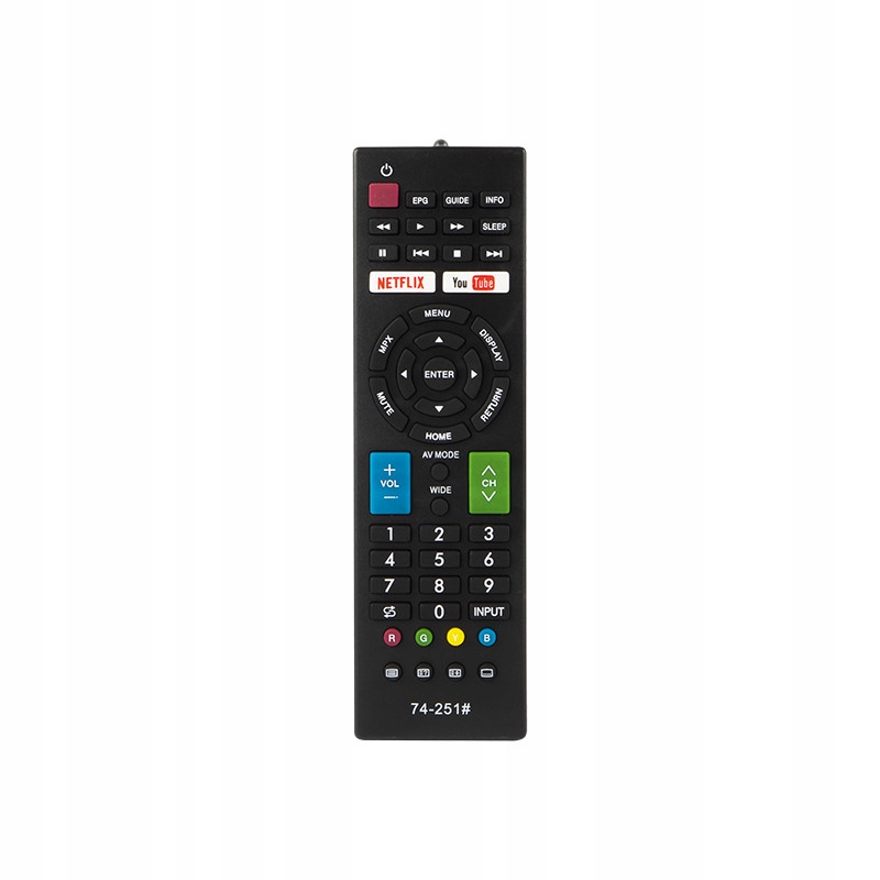 Pilot uniwersalny do Tv Dvr Sharp Netflix YouTube 74-251#