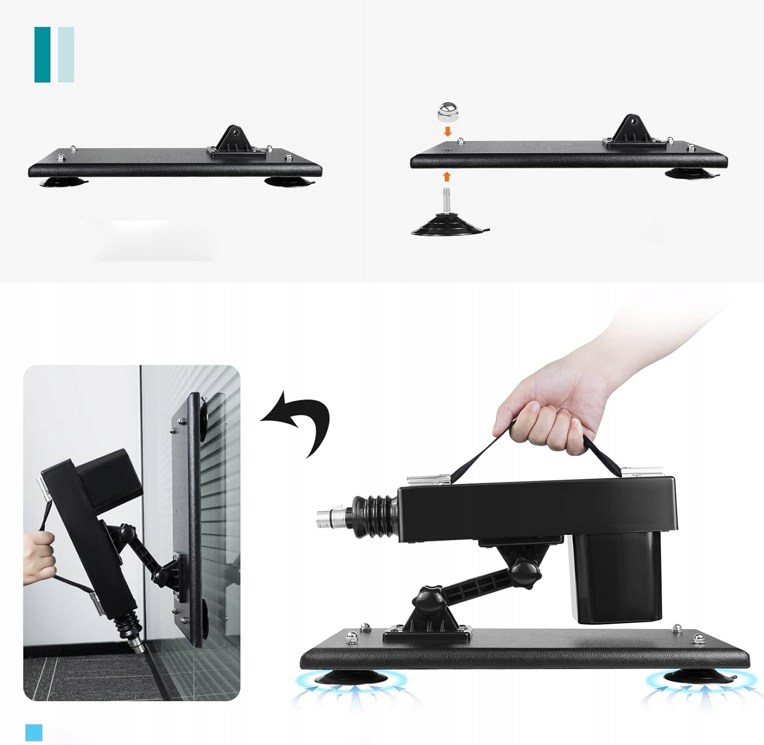 SEX MASZYNA ZESTAW Wibrator wielofunkcyjny 7*dildo Maksymalna średnica 5 cm