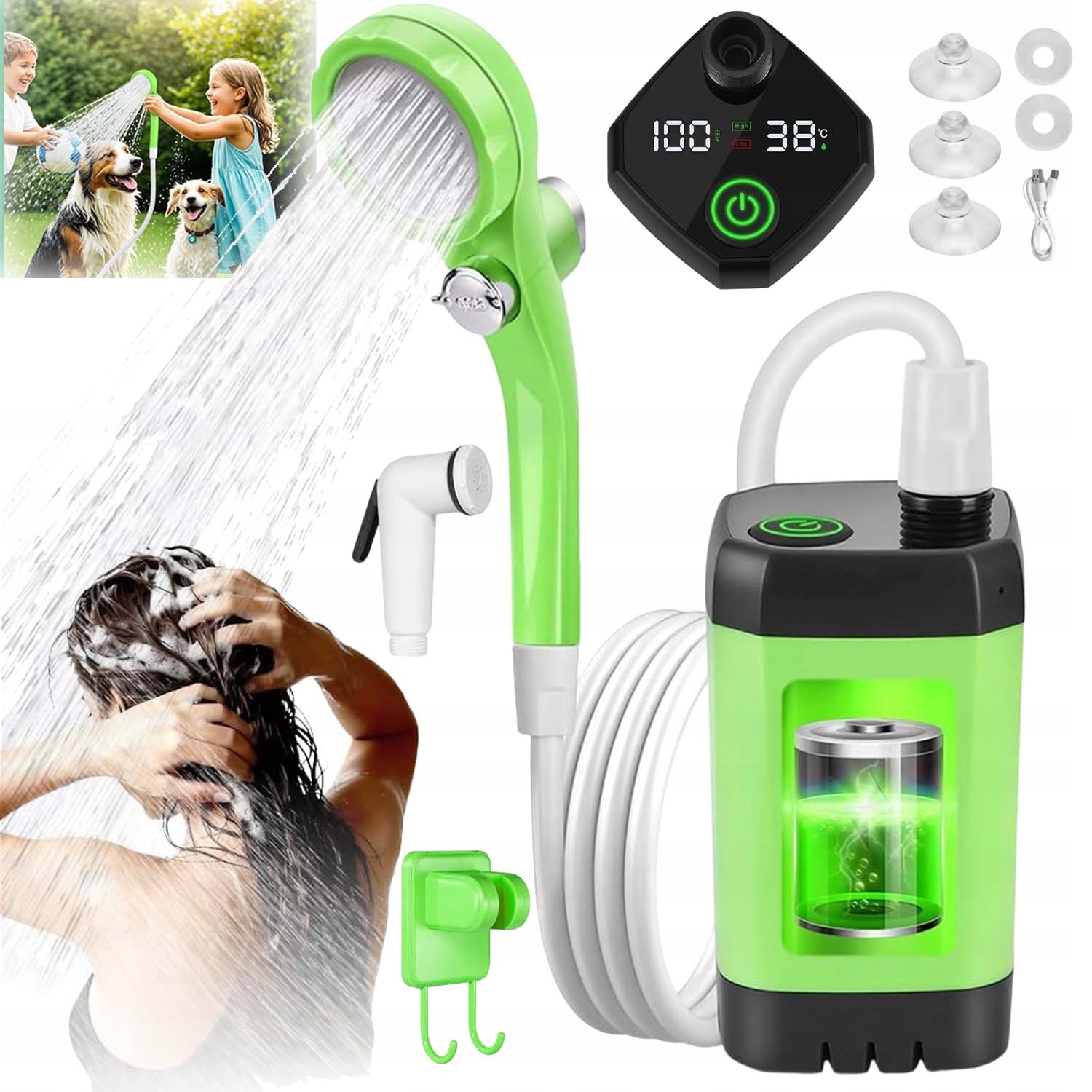 Turistická Elektrická Kempingová Sprcha Pod Stan 6000 Mah