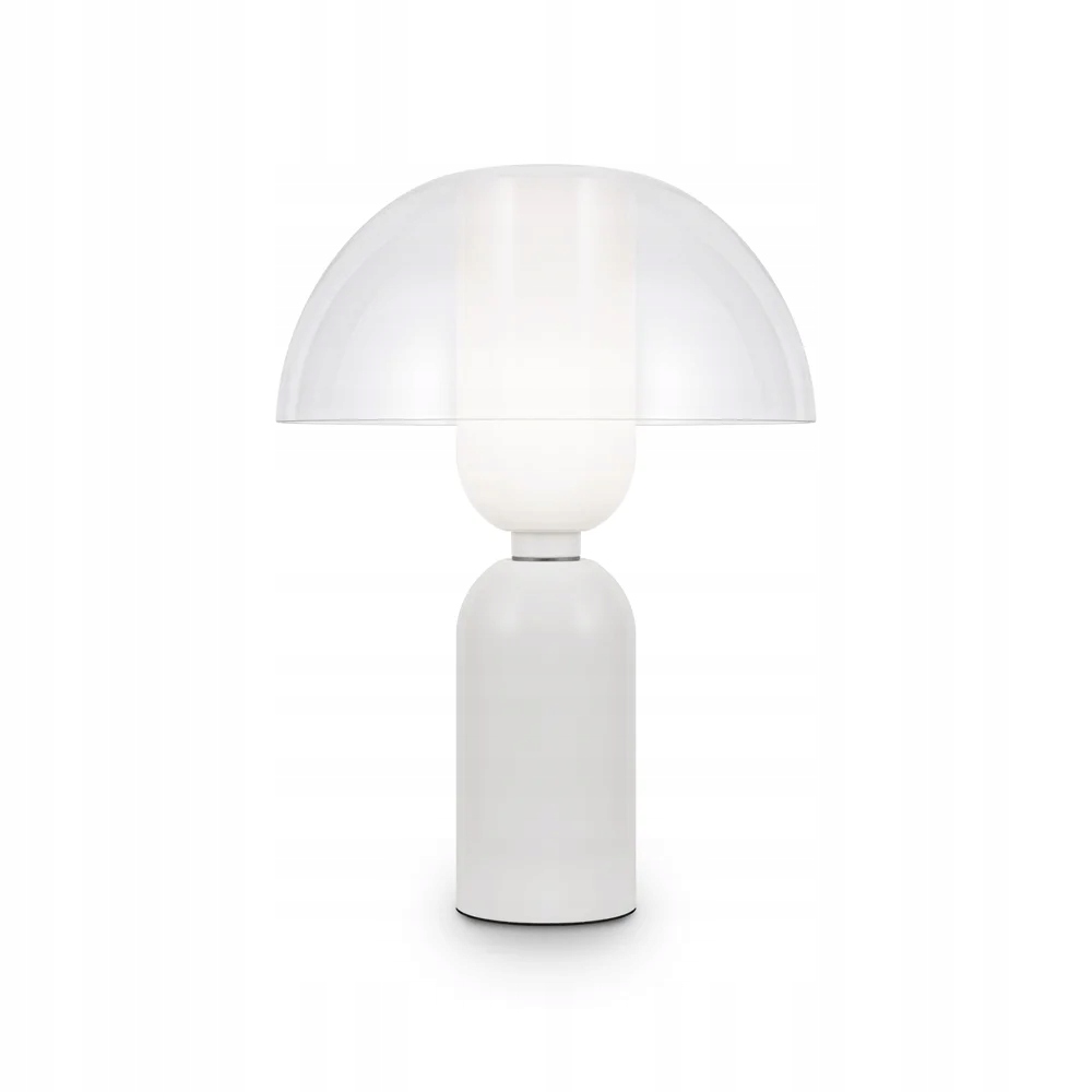 Stolová lampa biela so sklenenou kupolou 42 cm do obývacej izby spálne Maytoni