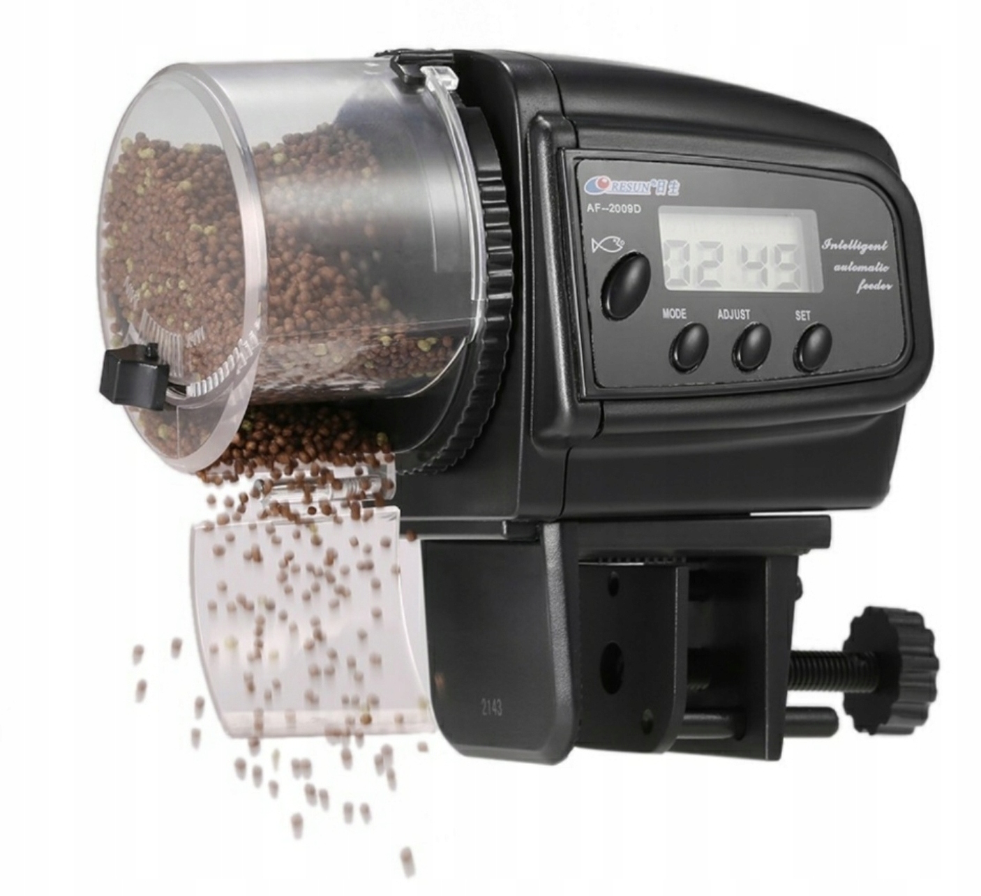 Levně Automatické krmítko pro ryby LCD dávkovač krmítko pro rybičky