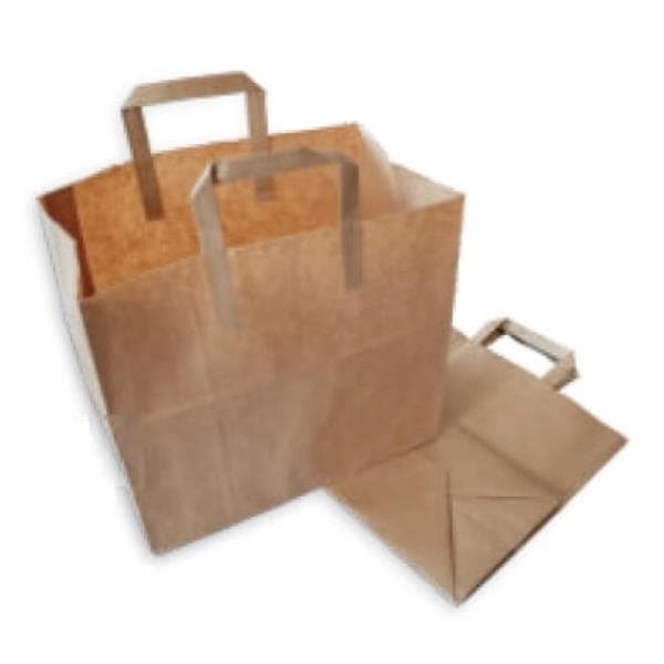 

Torba papierowa brązowa 32 x 17 x 29 cm 100 szt