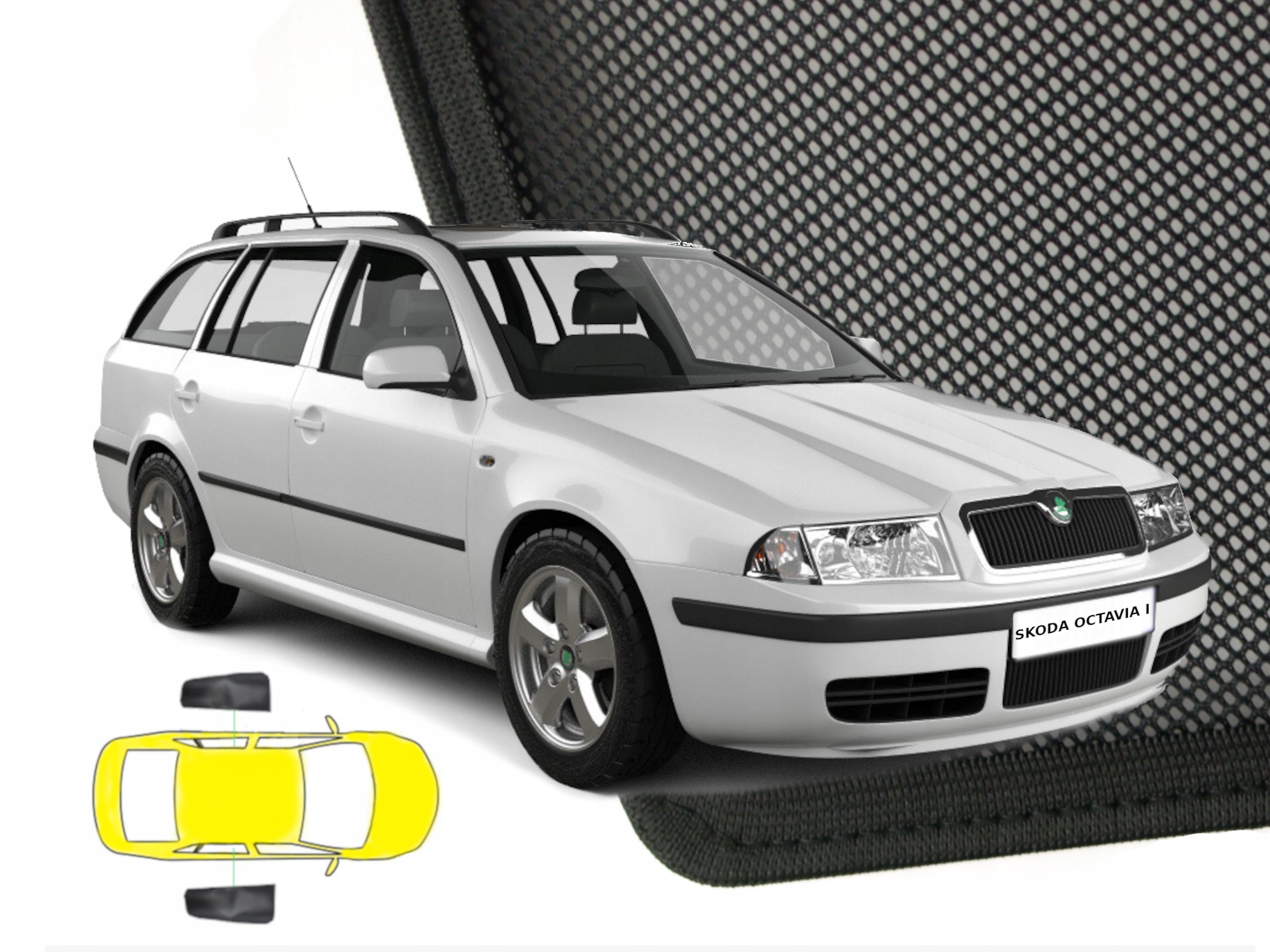 Sluneční clony Škoda Octavia I kombi -2