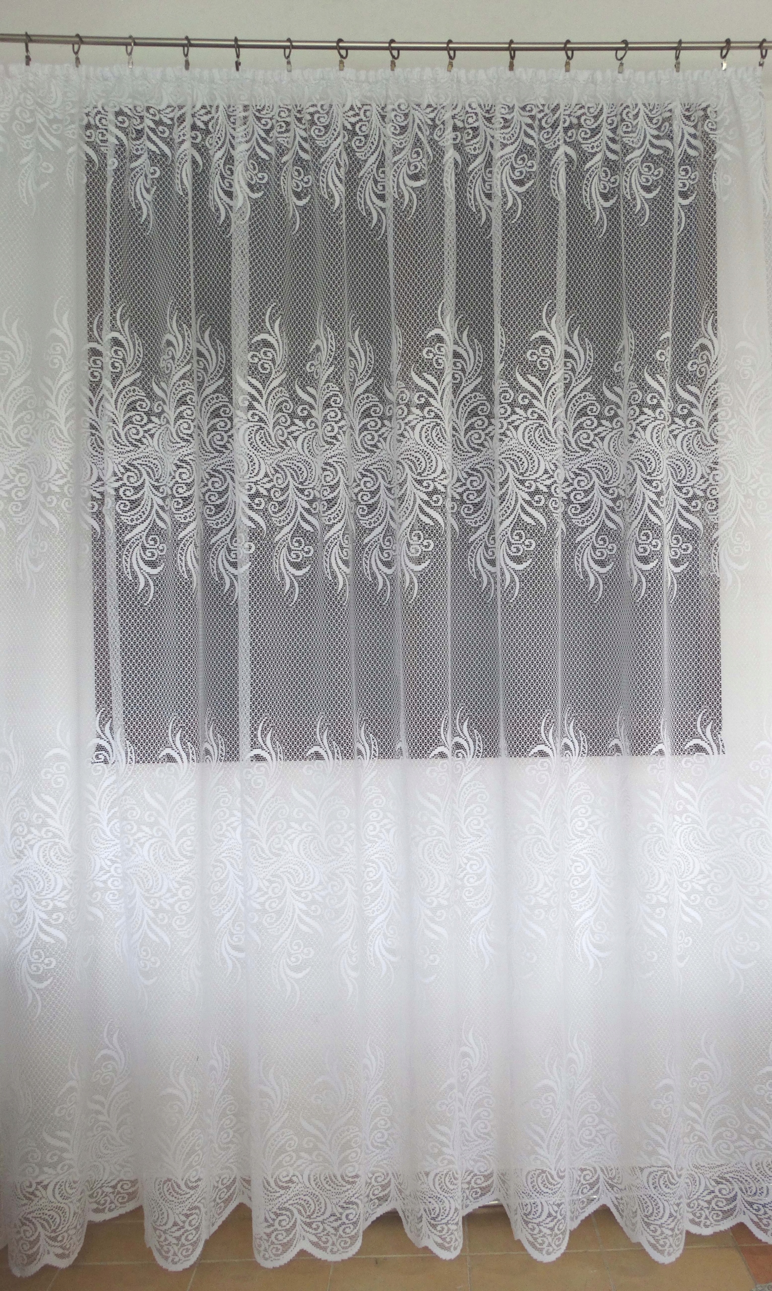 Mg Záclona žakár 4562 Bílá 300x250 hotová s páskou