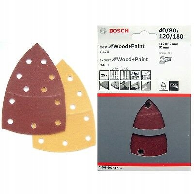

Bosch Papier ścierny rzep 102x62/93 P40/80/120/180