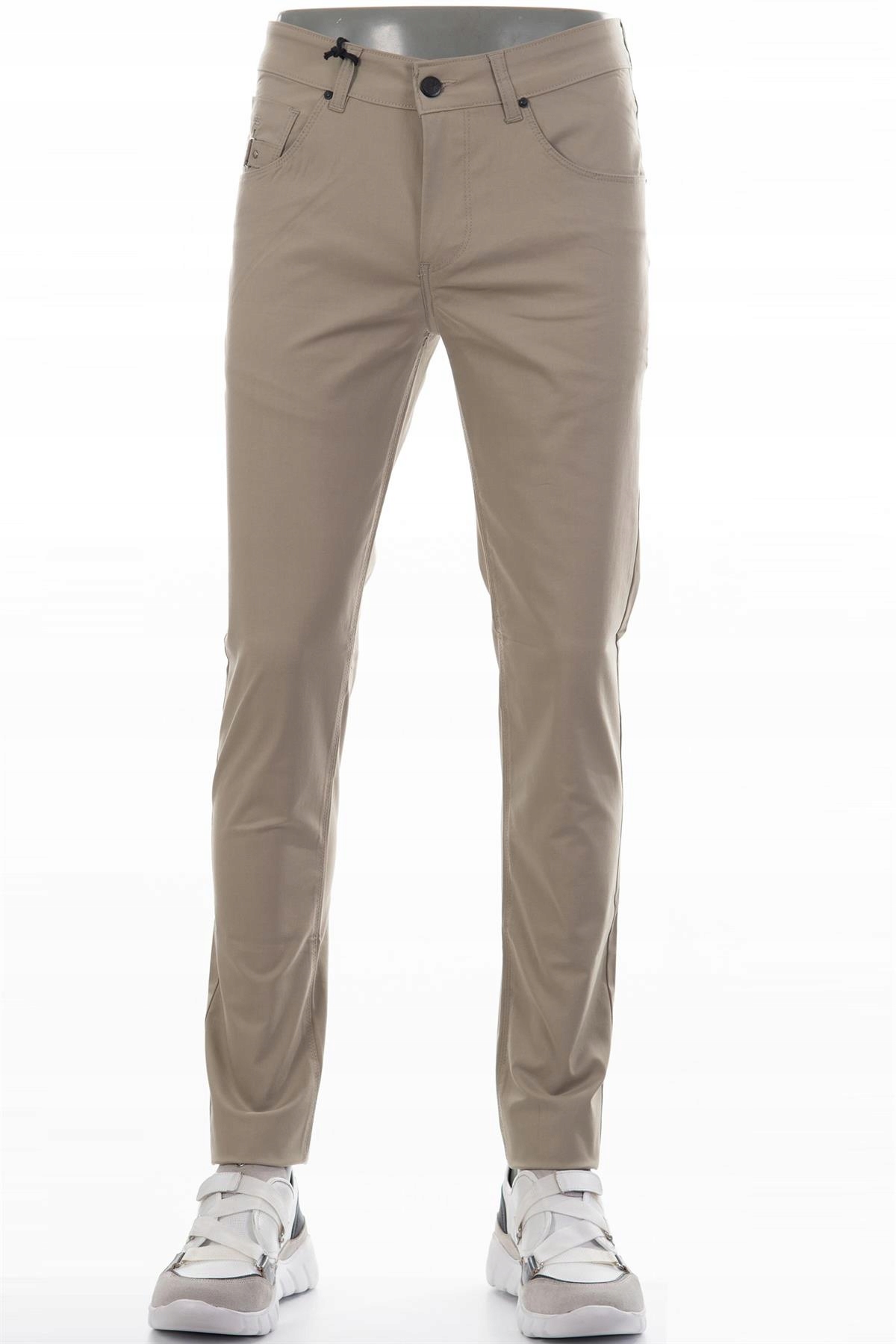 MONDO Premium Spodnie męskie beżowe classic W33L34