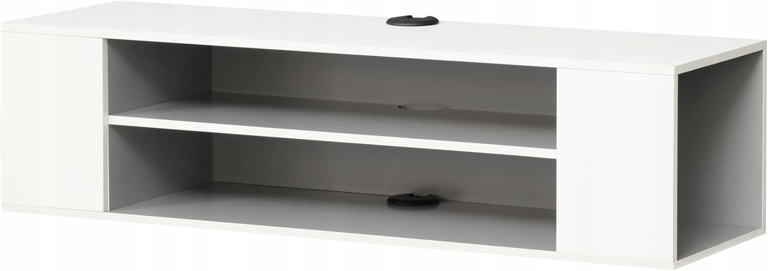 Wampat Skrinka Rtv Závesná Nástenná Polica Biela Otvorené Police 100 X 30 X 26