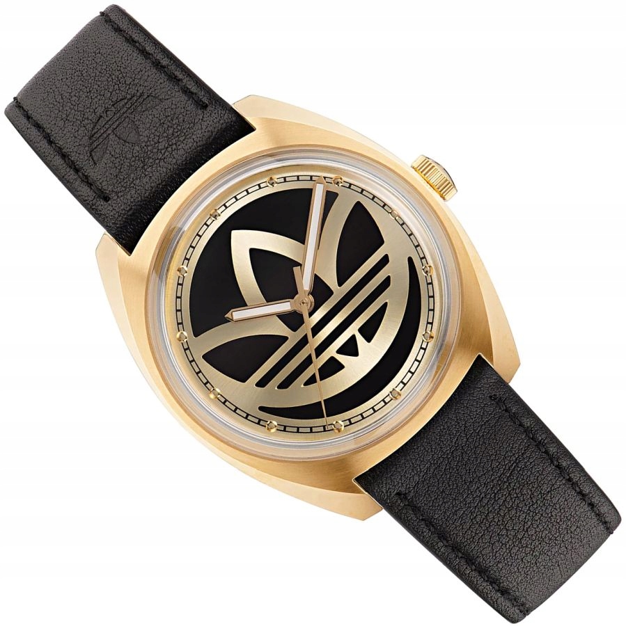 Módní Dámské Hodinky Adidas Originals AOFH22512 Černo-zlaté Na Řemínku 39 mm