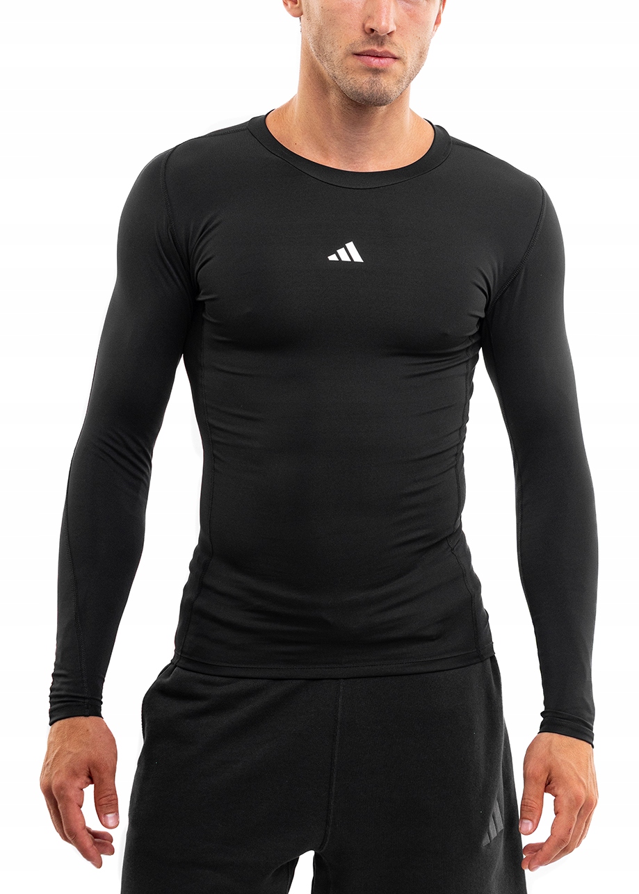 Pánské sportovní Tričko adidas s dlouhým rukávem, černé, vel L