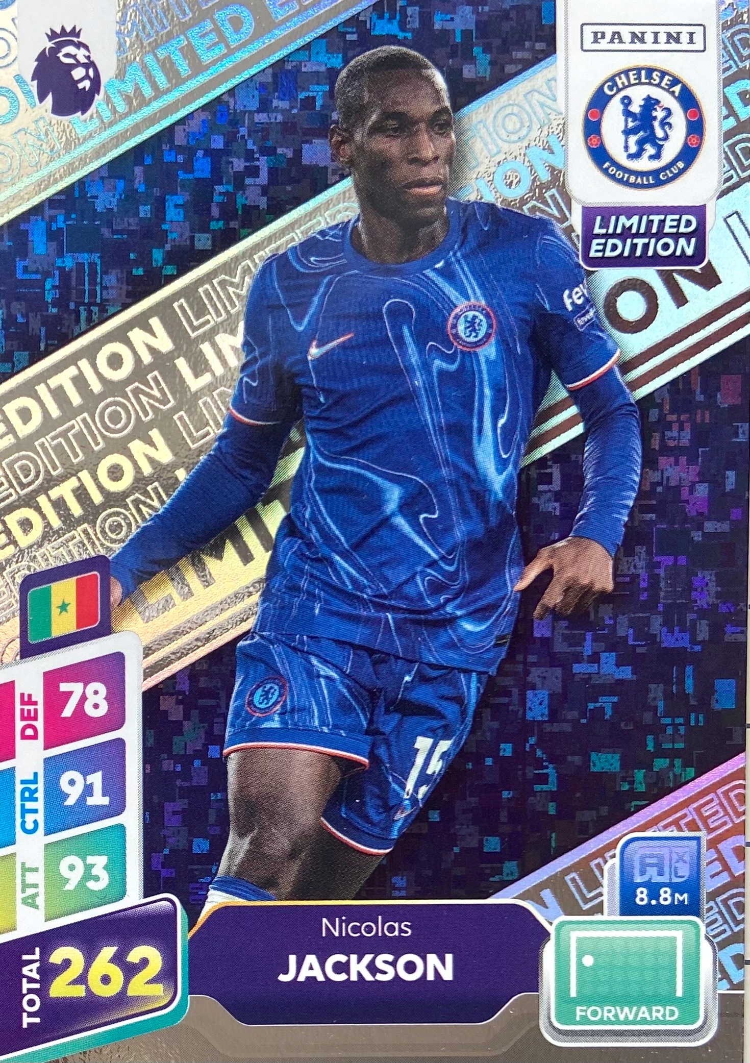 Panini Premier League Plus 2025 Limited Nicolas Jackson Chelsea