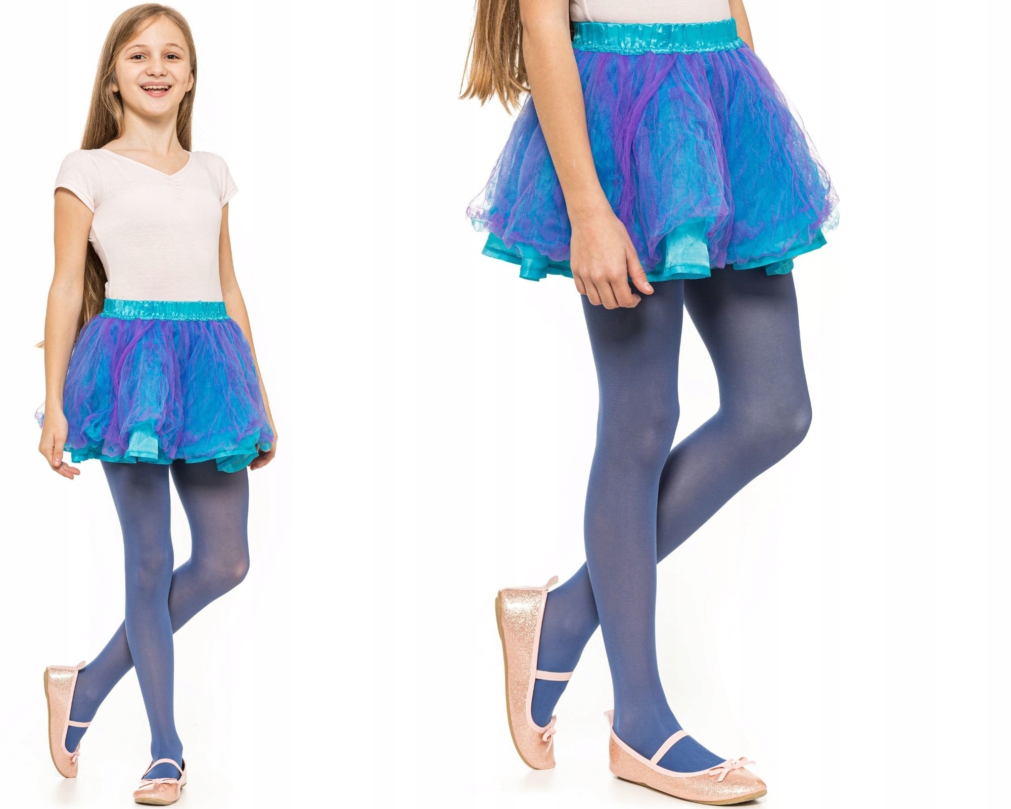 

Dziewczęce Rajstopy Dziecięce Gładkie Rajtki 50DEN