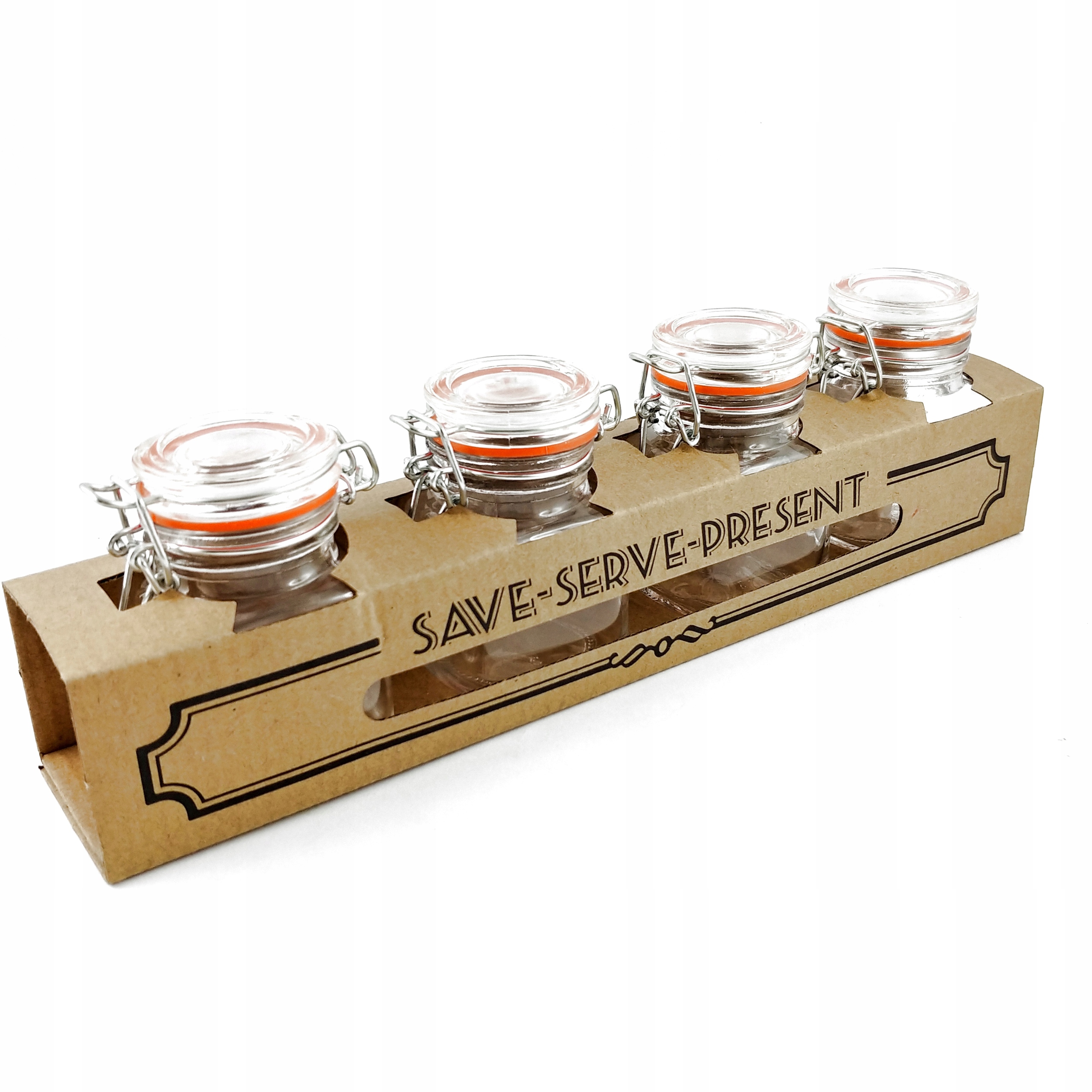 

Słoiczki wek mini słoiki małe z klamrą klips