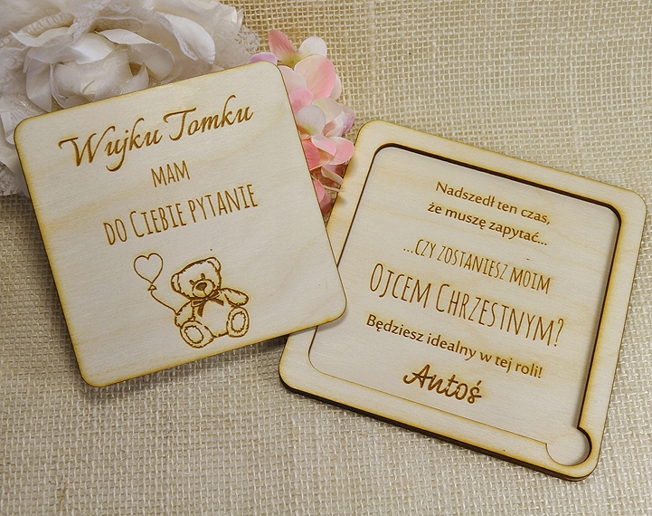 ZOSTANIESZ CHRZESTNĄ PYTANIE PROŚBA CIOCIU WUJKU Kolor dominujący inny