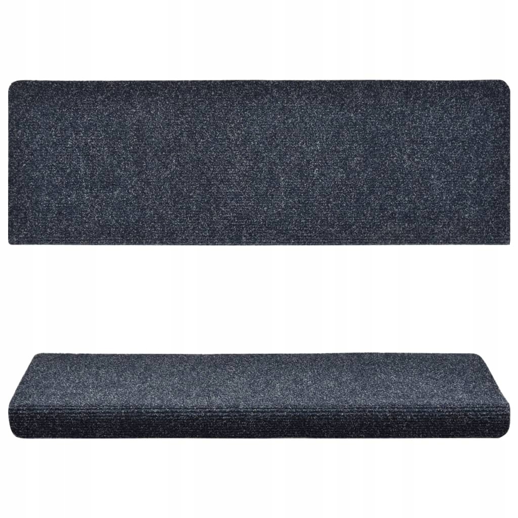 NAKŁADKI NA SCHODY 5 SZT IGŁOWANE 65X25CM ANTRACYT Grubość 3 mm