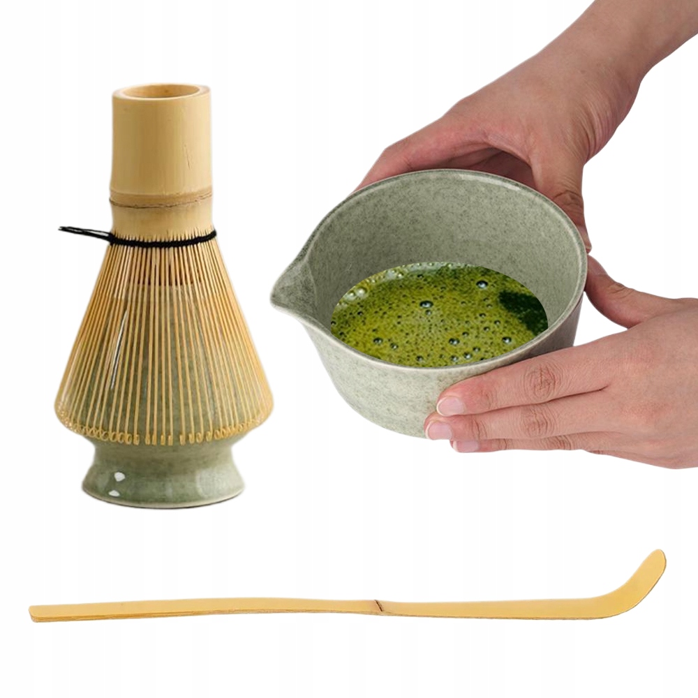 Levně 4KS Dárkový Čajový Set Matcha Bambus Na Čaj Matcha