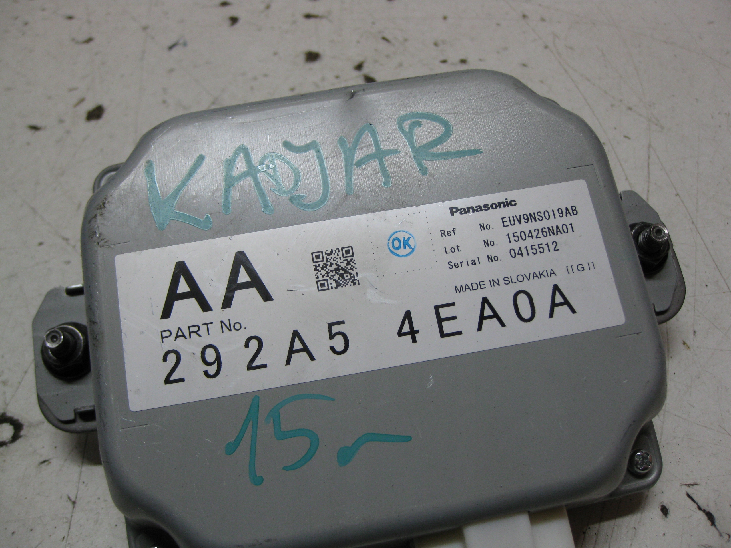 RENAULT KADJAR 1.6 DCI 15R control unit module KAMERY 292A54EA0A