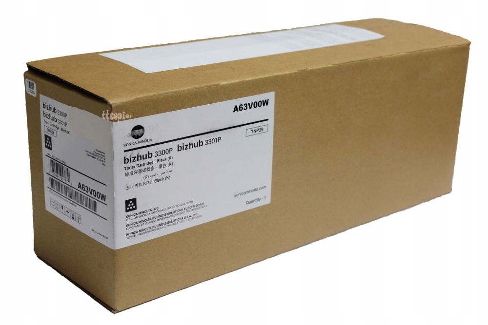 Toner Konica Minolta TNP-39 A63V00W Originál Čierny 3300 strán