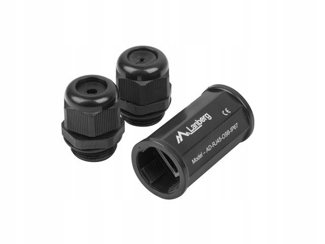 Lanberg Adapter złączka sieciowa RJ45 RJ45 kat.6 ekranowany wodoodporny I