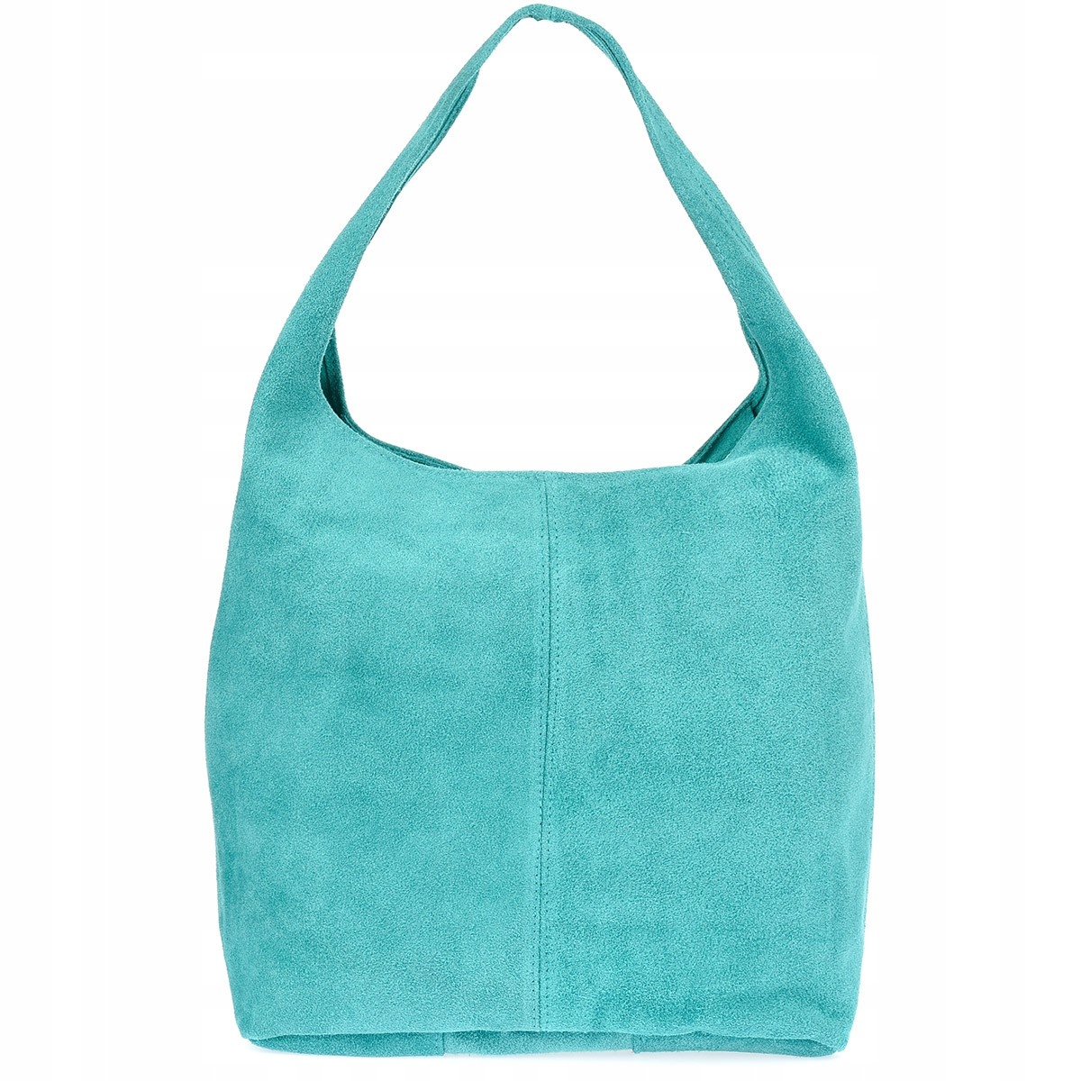 Italská kabelka Kožená semišová taška Přírodní