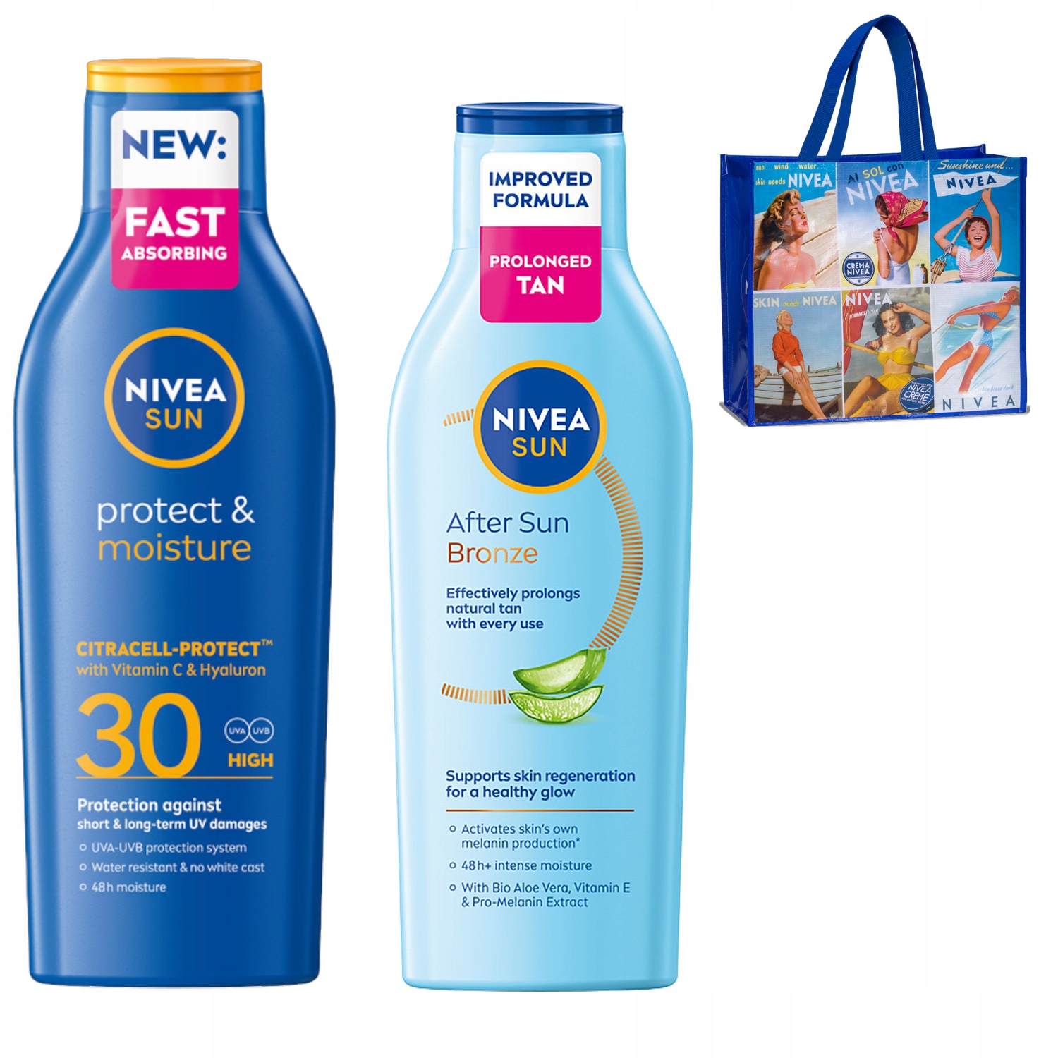 Nivea Sun Balzám na opalování SPF30 200 Ml+ Zklidňující po opalování 200 Ml +dárek