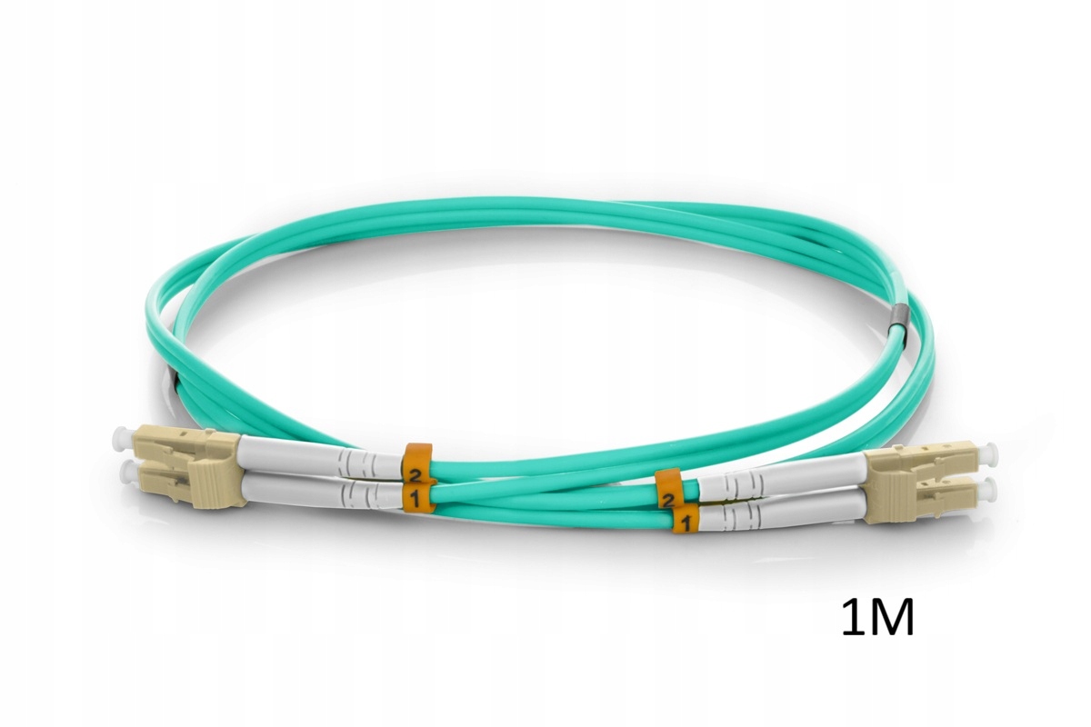 Patchcord światłowodowy SILVER LC/UPC-LC/UPC MM OM3 DUPLEX 1M 3.0mm LSZH