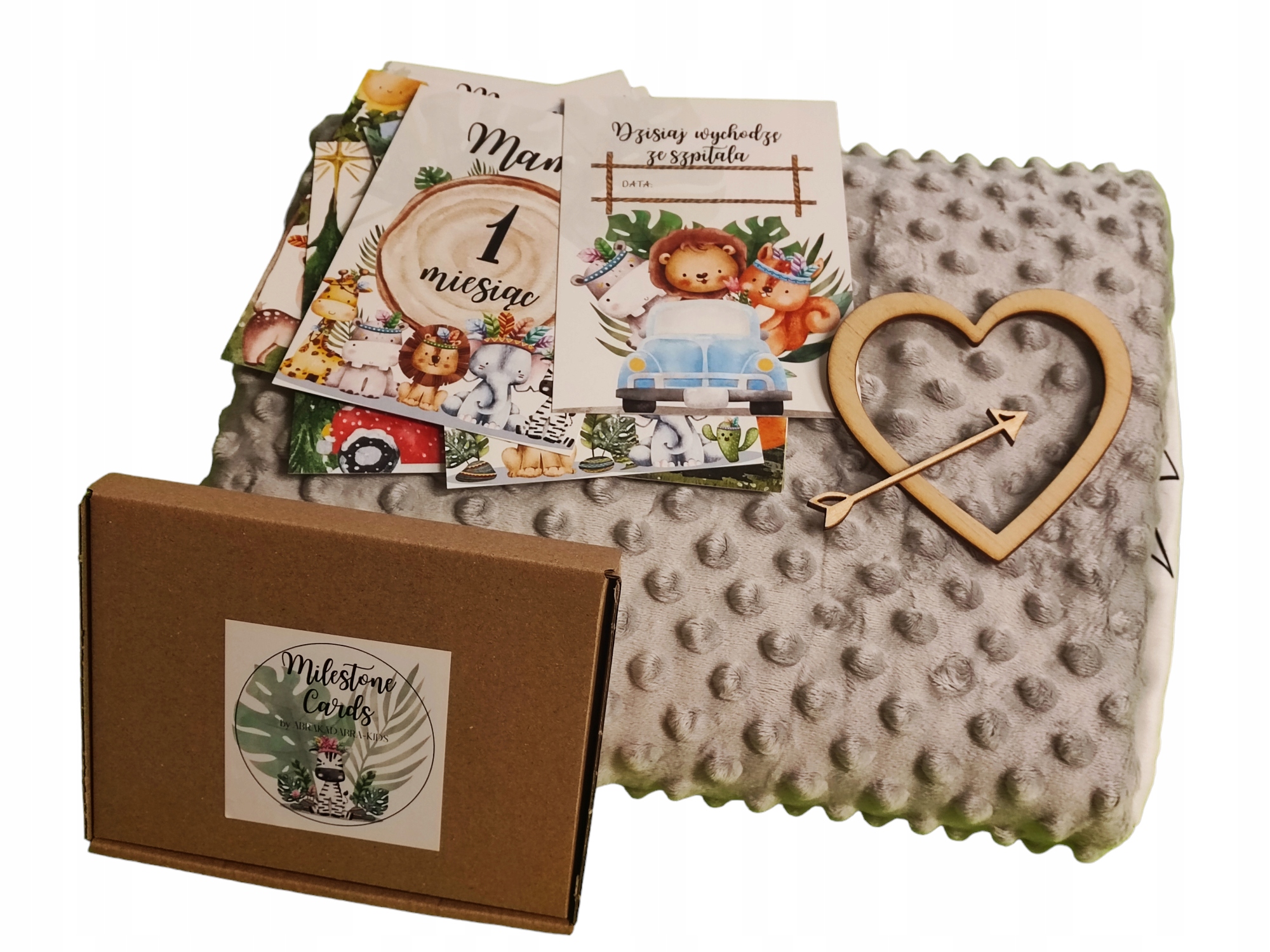 Kocyk do zdjęć z IMIENIEM, FOTOKOCYK Babyshower MATA do zdjęć GRATIS karty EAN (GTIN) 5904966064616