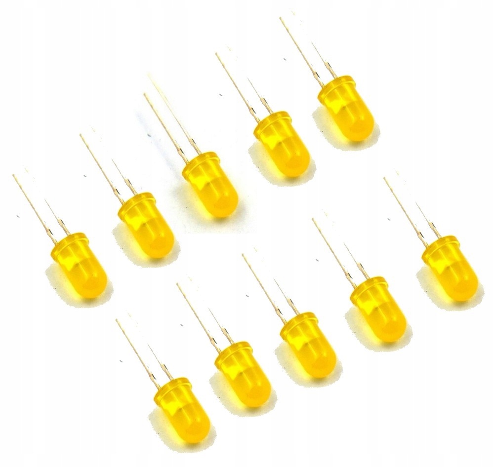 Dioda LED 3mm żółta - 10 szt.