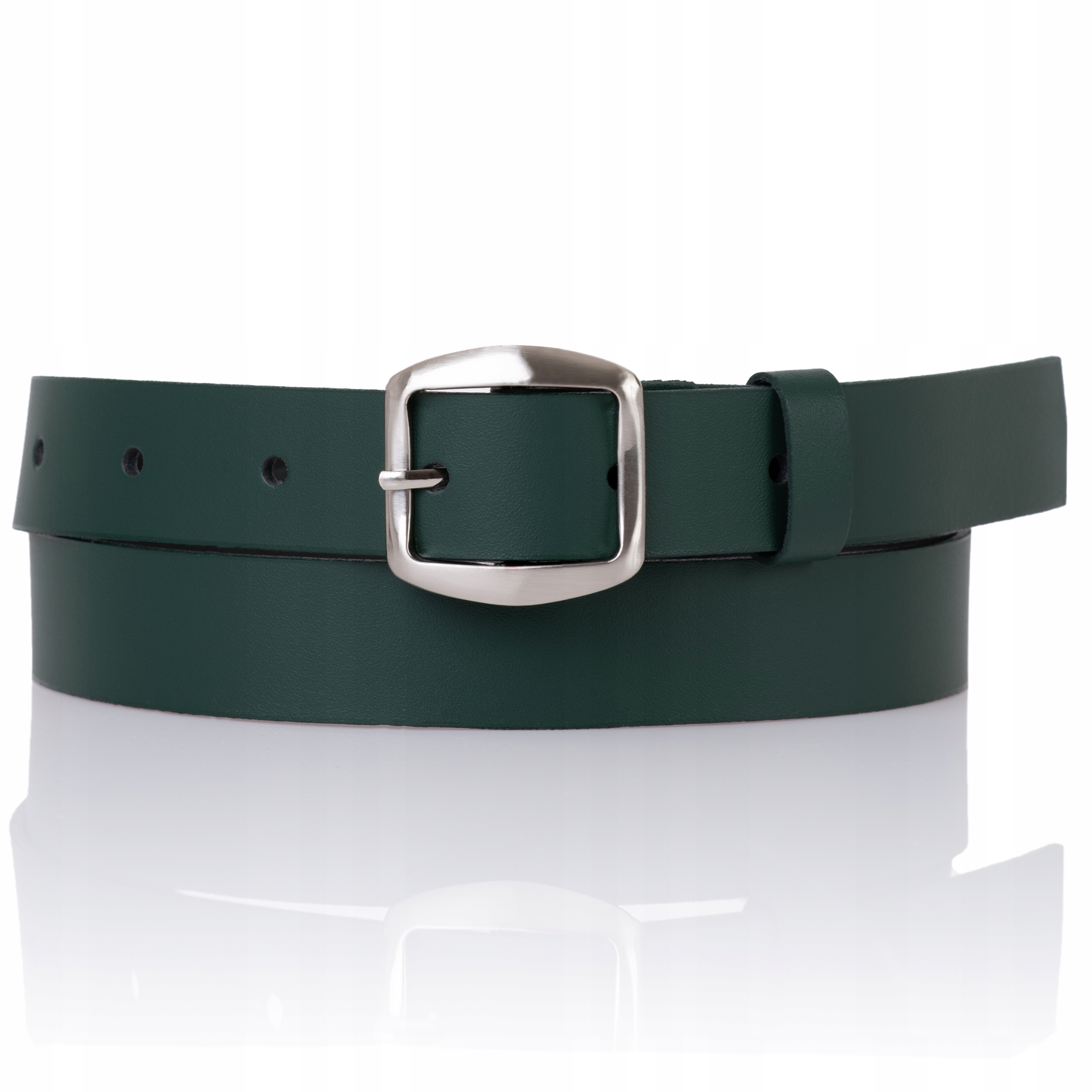 

Sepher Pasek skórzany Butelkowy zielony damski