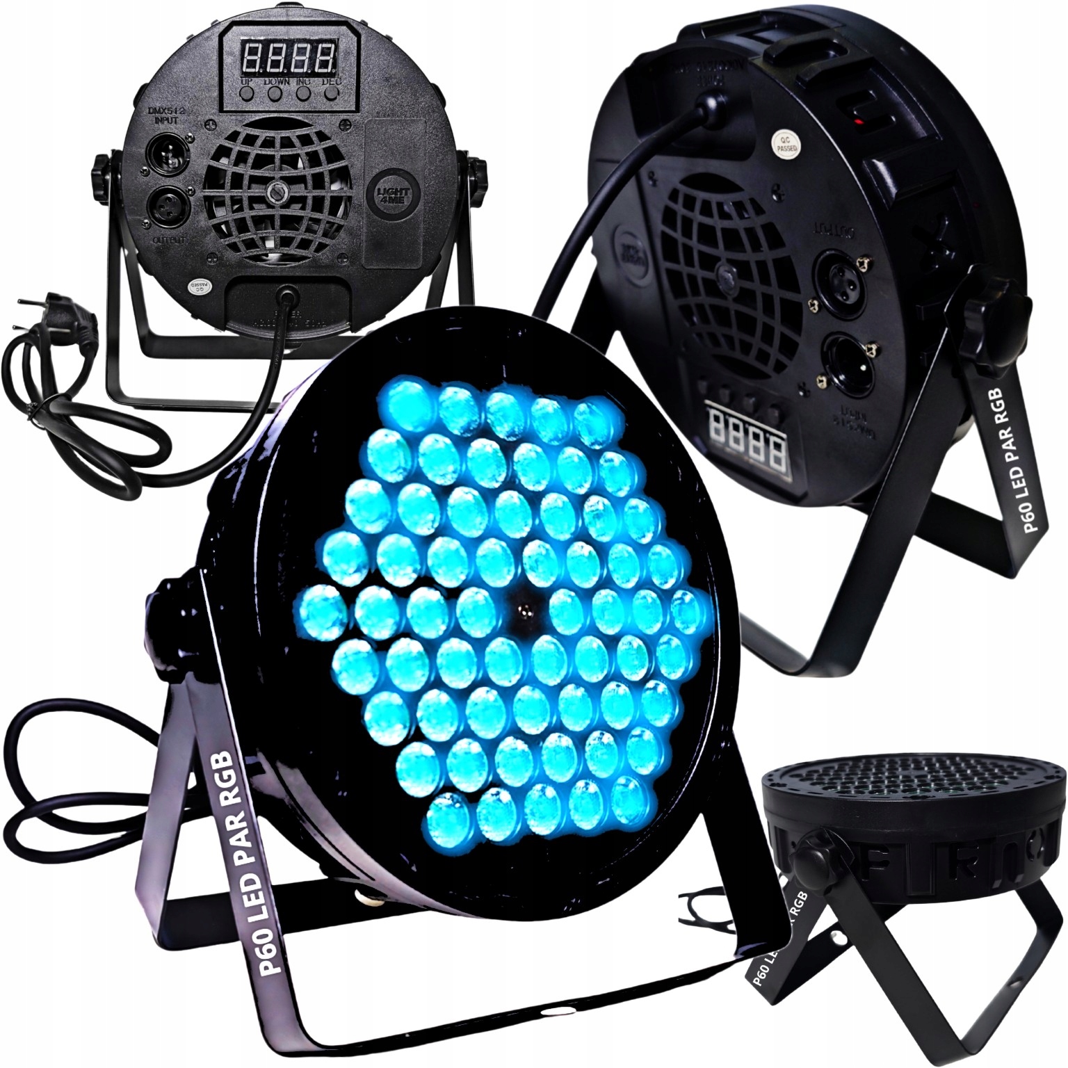 LIGHT4ME P60 V2 REFLEKTOR KLUBOWY IMPREZOWY ŚWIATŁO DJ LED PAR RGB LED DMX