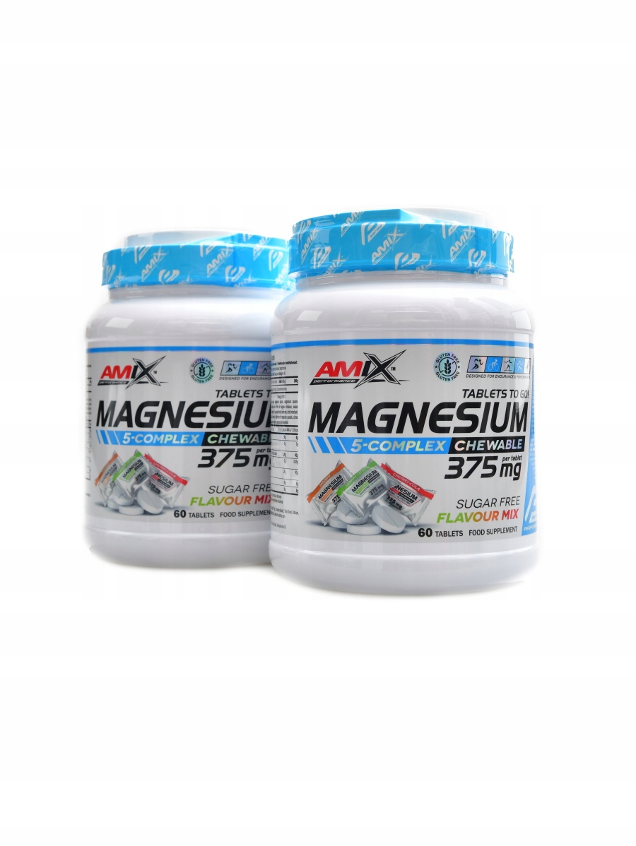 Amix performance Magnesium 5-Complex Chewable Tabs 2 x 60 Multi flavour
