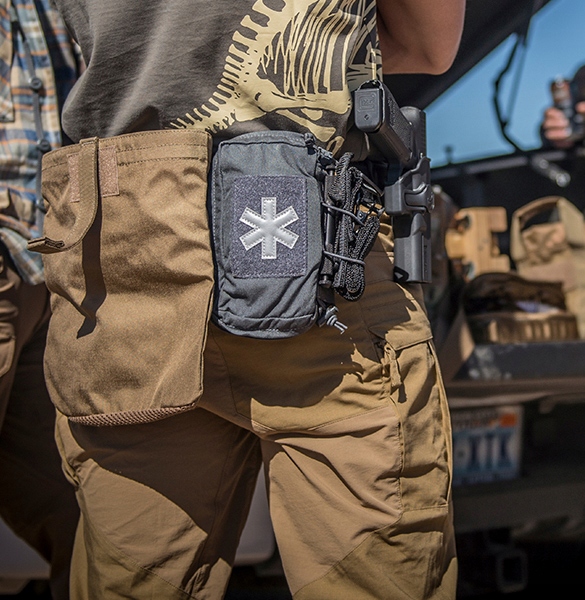 Spodnie męskie bojówki taktyczne HYBRID TACTICAL HELIKON Khaki Regular XL Materiał dominujący poliester