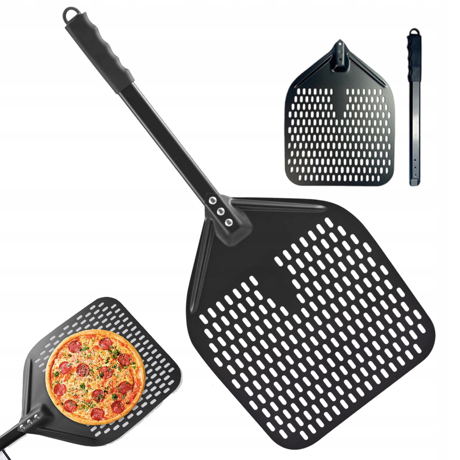 Plech Na Pizzu Lopata Hliníková Zásuvka Podnos Čtverec 72x30 cm