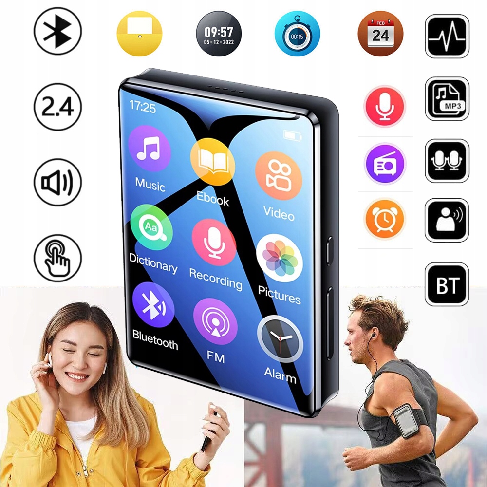 MP3 Hifi Z Bluetooth, Bezstratny Cyfrowy Odtwarzacz Muzyczny High-fidelity