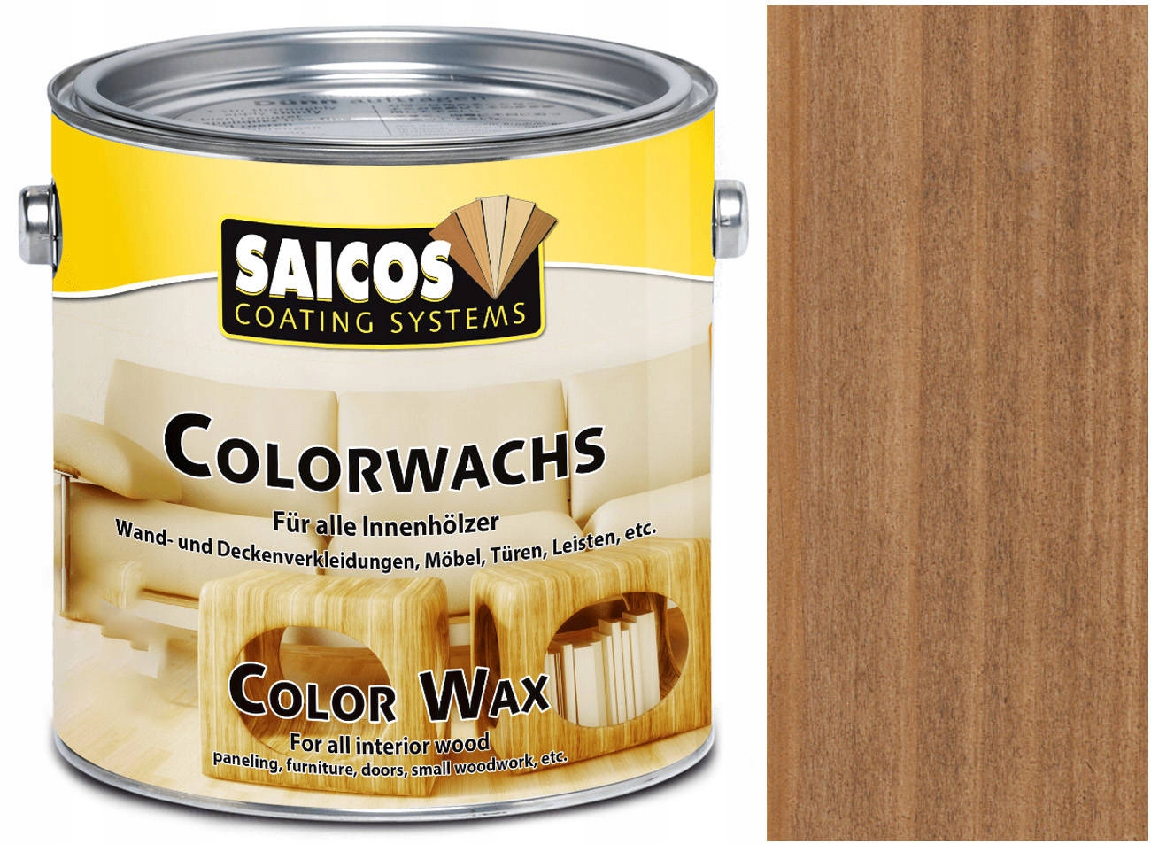 Saicos Colorwachs Vosk farebný Orech 3081 2,5L