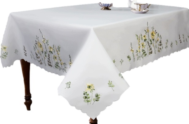 Ubrus 140x220 Vyšívaný Květinový obdélník