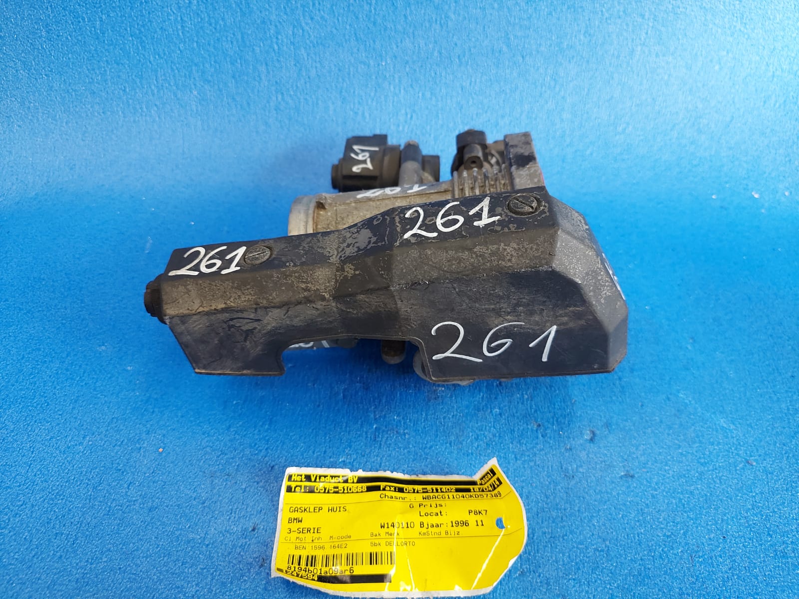 Vanne boitier papillon BMW E36 1.6 B 0280140561