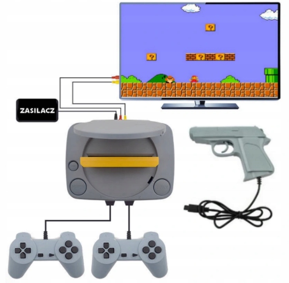 GRA TELEWIZYJNA KONSOLA PEGAZUS + GRY PEGASUS PADY Platforma Pegasus