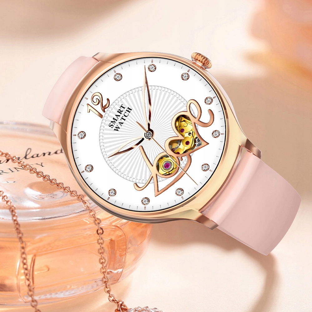 SMARTWATCH ZEGAREK DAMSKI Z FUNKCJĄ ROZMOWY 2PASKI Marka JG Smart