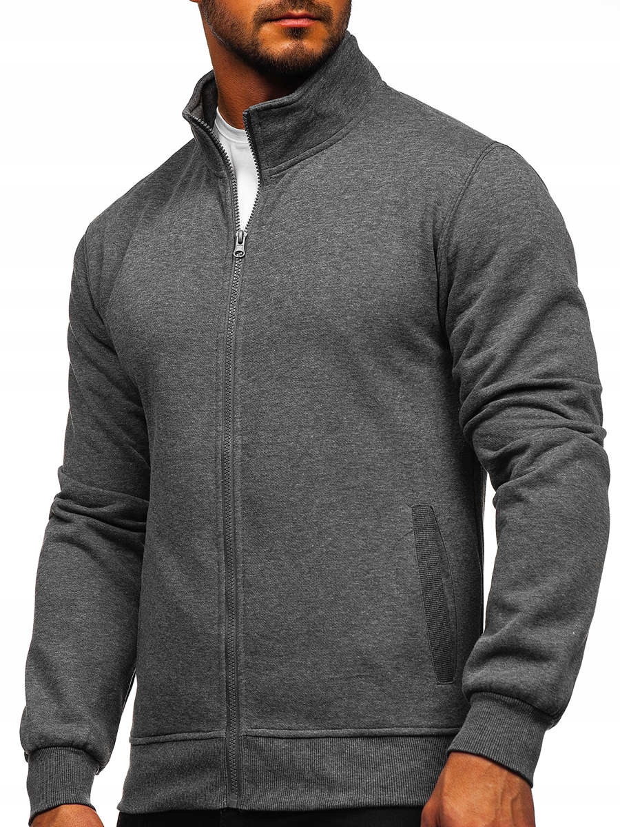 

Bluza Męska Rozpinana Antracytowa B2002 Denley_xl