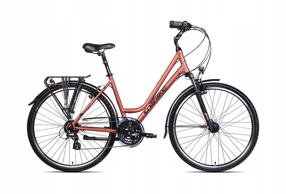 Rower trekkingowy Unibike Vision Lds rama 17 cali koło 28 " damski koralowy