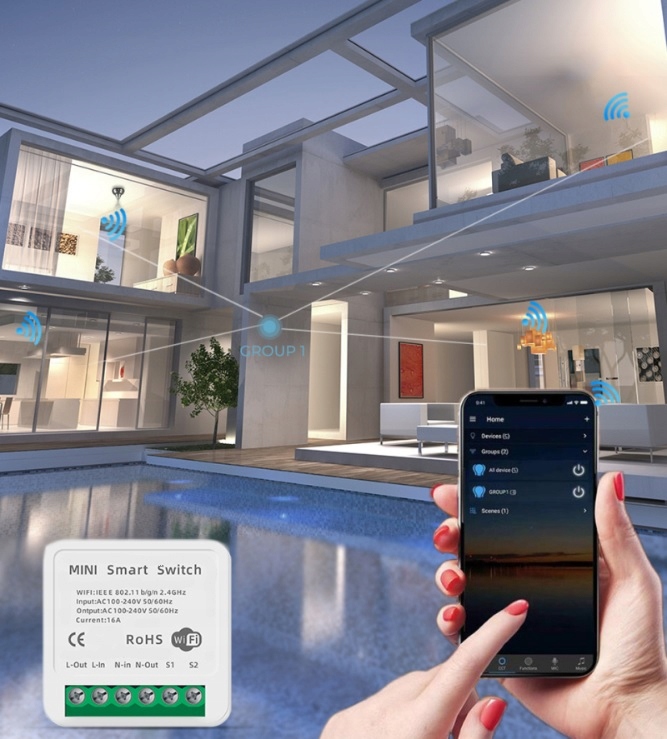 Przełącznik Tuya Smart Switch moduł WiFi 16A, programator czasowy, timer Rodzaj inny